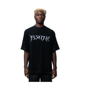 BANX Clothing Daywalker Oversized Shirt in Chrome / Black, Size L
